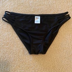 Mossimo black bikini bottom size small